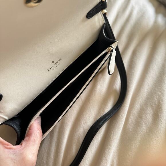 KATE SPADE Carson Convertible Crossbody Bag Warm Beige Multi Colorblock NEW - Picture 10 of 13